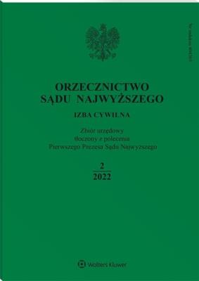 Okładka książki Orzecznictwo Sądu Najwyższego 2/2022