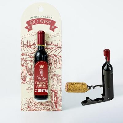 Opakowanie Otwieracz do wina korkociąg - Wino najlepiej...