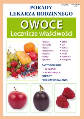 Owoce. Lecznicze właściwości. Autor: Anna Kubanowska. SmakLiter.pl Okładka książki Owoce. Lecznicze właściwości