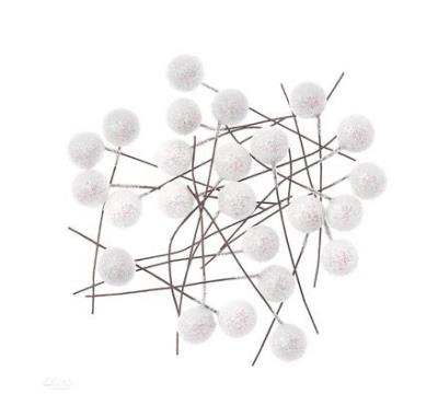 Owoce ostrokrzewu białe brokat 1,2cm 24szt. Wydawca: Dalprint. SmakLiter.pl Opakowanie Owoce ostrokrzewu białe brokat 1,2cm 24szt