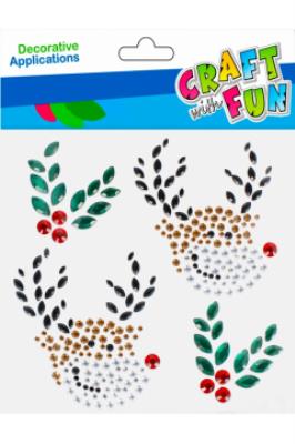 Opakowanie OZDOBA BN KRYSZTALKI SPRZYL RENIFE 4SZT CF12