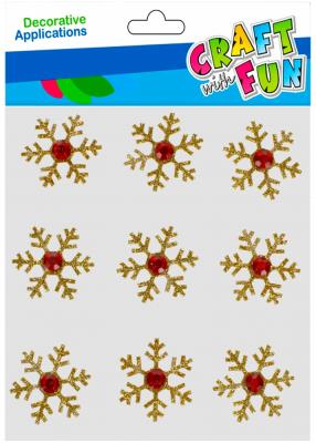 Opakowanie Ozdoba BN naklejki gwiazdki brokatowe złoto 9szt