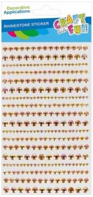 Opakowanie Ozdoba dekoracyjna Kryształki Złote 18szt