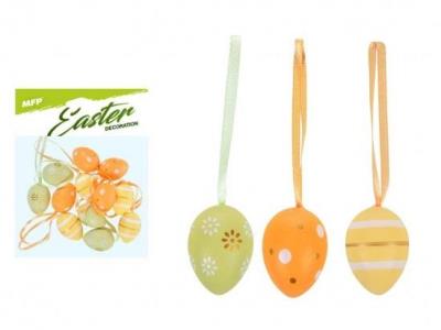 Opakowanie Ozdoba jajka plastik mix 4cm 12szt