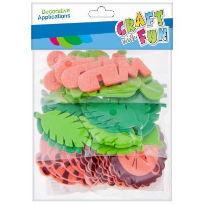 Opakowanie Ozdoba samoprzylepna dziki las 3w1 48szt