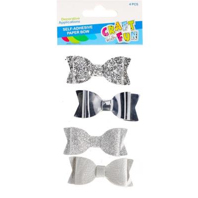 Opakowanie Ozdoba samoprzylepna kokardka 6,5cm 4szt