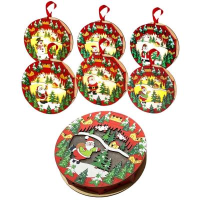 Opakowanie Ozdoba świąteczna okrągła ze światłem MIX