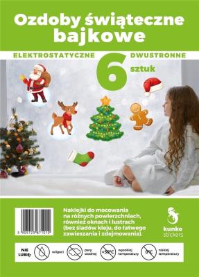 Opakowanie Ozdoby świąteczne elektrostatyczne bajkowe 6szt