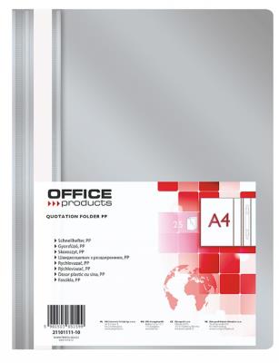 Opakowanie Paczka Skoroszyt OFFICE PRODUCTS PP szary 10 sztuk