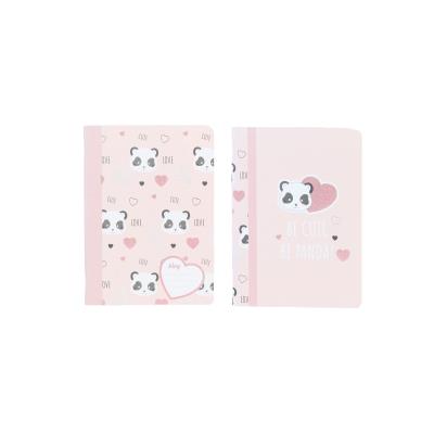 Opakowanie Paczka zeszyt A4 48k.linia Cute Panda mix pakiet 5 sztuk