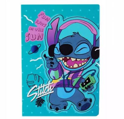 Opakowanie Paczka Zeszyt A5 32 k. kratka Disney Core wzór 4 Stitch 6 szt.