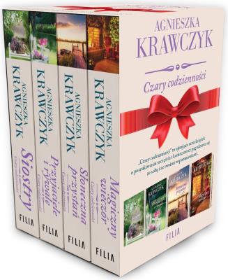 Pakiet Czary codzienności Siostry / Przyjaciele i rywale / Słoneczna przystań / Magiczny wieczór. Czary codzienności. Autor: Krawczyk Agnieszka. SmakLiter.pl Okładka książki Pakiet Czary codzienności Siostry / Przyjaciele i rywale / Słoneczna przystań / Magiczny wieczór. Czary codzienności