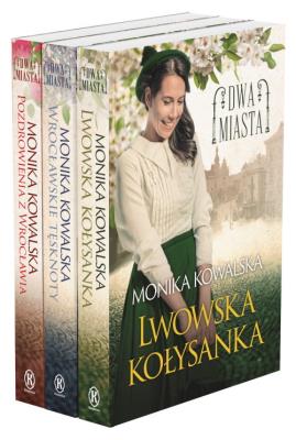 Pakiet Dwa miasta 1-3. Autor: Monika Kowalska. SmakLiter.pl Okładka książki Pakiet Dwa miasta 1-3