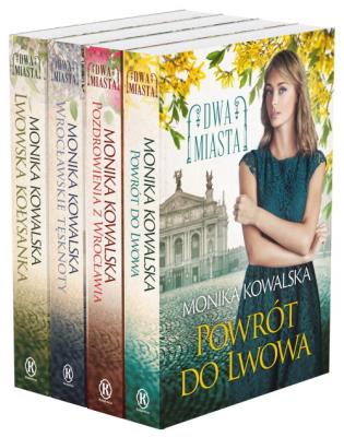 Pakiet: Dwa miasta 1-4. Autor: Monika Kowalska. SmakLiter.pl Okładka książki Pakiet: Dwa miasta 1-4