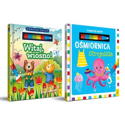 Okładka książki Pakiet Flamaster wodny. Witaj, wiosno! / Ośmiornica strojnisia