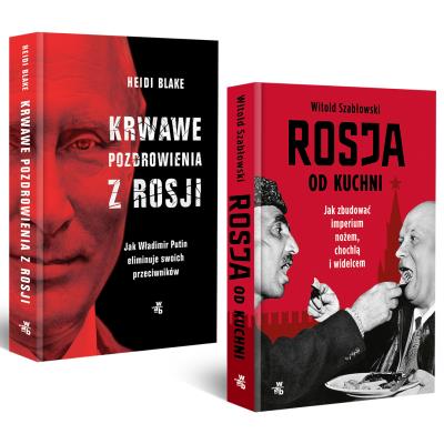 Okładka książki Pakiet Krwawe pozdrowienia z Rosji / Rosja od kuchni