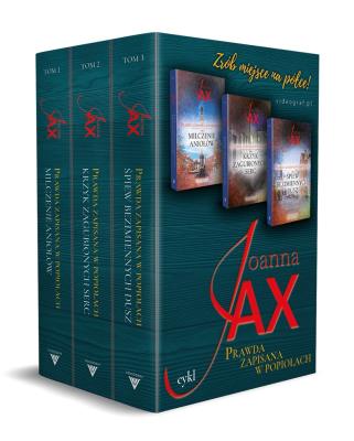 Pakiet Prawda zapisana w popiołach: Milczenie Aniołów/Krzyk zagubionych serc/Śpiew bezimiennych dusz. Autor: Joanna Jax. SmakLiter.pl Okładka książki Pakiet Prawda zapisana w popiołach: Milczenie Aniołów/Krzyk zagubionych serc/Śpiew bezimiennych dusz