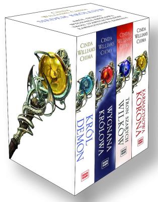 Pakiet Siedem królestw. Król Demon / Wygnana królowa / Tron Szarych Wilków / Karmazynowa Korona wyd. 2022. Autor: Williams Chima Cinda. SmakLiter.pl Okładka książki Pakiet Siedem królestw. Król Demon / Wygnana królowa / Tron Szarych Wilków / Karmazynowa Korona wyd. 2022