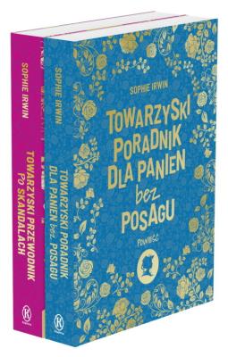 Pakiet Towarzyski poradnik / Towarzyski przewodnik. Autor: Sophie Irwin. SmakLiter.pl Okładka książki Pakiet Towarzyski poradnik / Towarzyski przewodnik