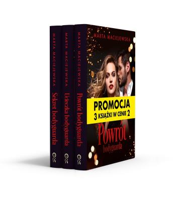 Pakiet. Trylogia Bodyguard. Autor: Maciejewska Marta. SmakLiter.pl Okładka książki Pakiet. Trylogia Bodyguard