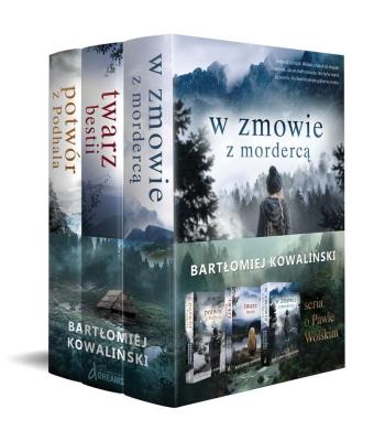 Pakiet W zmowie z mordercą / Twarz bestii / Potwór z Podhala. Autor: Bartłomiej Kowaliński. SmakLiter.pl Okładka książki Pakiet W zmowie z mordercą / Twarz bestii / Potwór z Podhala