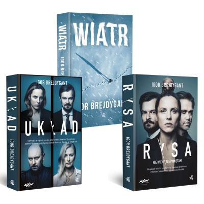 Okładka książki Pakiet Wiatr / Układ / Rysa (okładka filmowa)