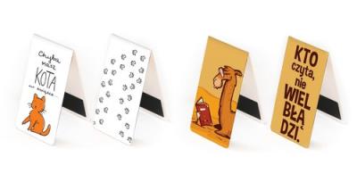 Opakowanie Pakiet zakładki magnetyczne Molom.pl - Kot w książce