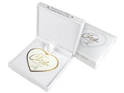 Opakowanie Pamiątka Chrzest w pudełku złoty