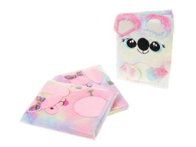 Opakowanie Pamiętnik A5 pluszowy z kłódką MIX