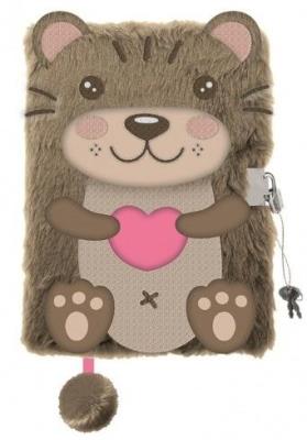 Opakowanie Pamiętnik A5 Włochacz  z kłódką 3D My Little Friend, Otter 96 k.