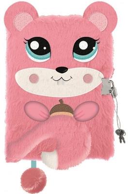 Opakowanie Pamiętnik A5 Włochacz z kłódką 3D Squirrel 96 k.