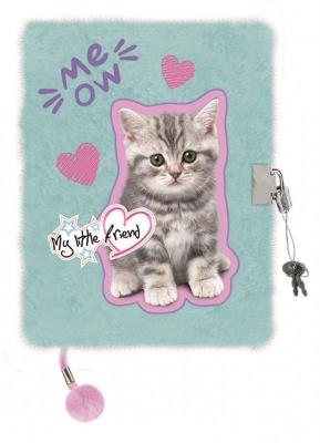Opakowanie Pamiętnik A5 Włochacz z kłódką My Little Friend Mint Kitty 96 k.