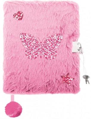 Opakowanie Pamiętnik A5 Włochacz z kłódką My Little Friend Shiny Butterfly 96 k.