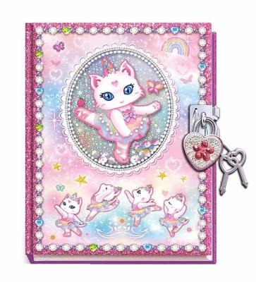 Opakowanie Pamiętnik na kłódkę Kot baletnica