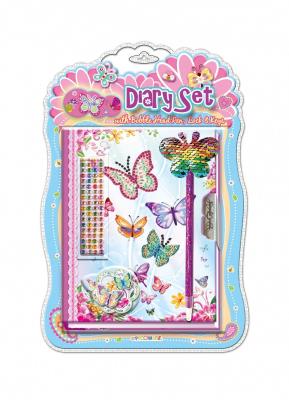 Opakowanie Pamiętnik na kłódkę z długopisem motylki