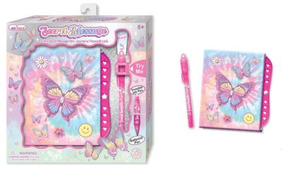 Opakowanie Pamiętnik na szyfr z sekretnym długopisem Motylek