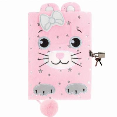 Opakowanie Pamiętnik pluszowy z kłódką Kotek DERFORM