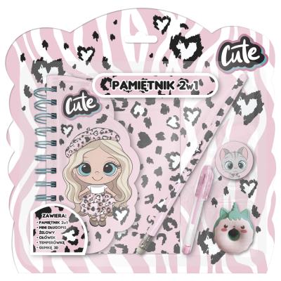 Opakowanie Pamiętnik z kłódką 2w1 + przybory Best Friends 10
