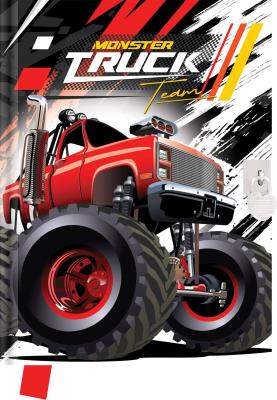 Opakowanie Pamiętnik z kłódką Monster Truck Team 80 kartek