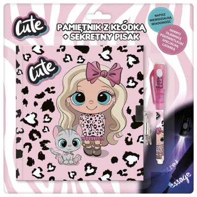 Opakowanie Pamiętnik z kłódką + sekretny pisak Best Friends 10