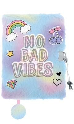 Opakowanie Pamiętnik z kłódką włochacz A5 96k GOOD VIBES