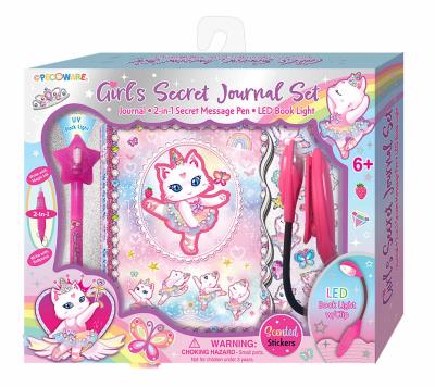 Opakowanie Pamiętnik z lampką Kot Baletnica