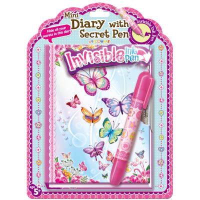 Opakowanie Pamiętnik z niewidzialnym długopisem Motylki