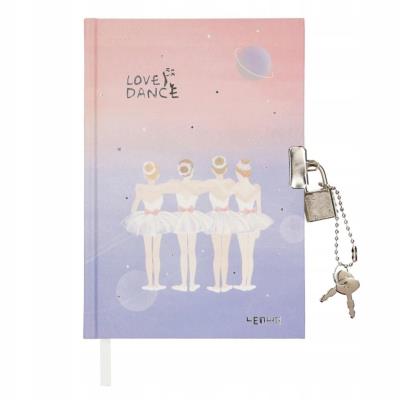 Opakowanie Pamiętnik zamykany na kłódkę 112K Baletnice