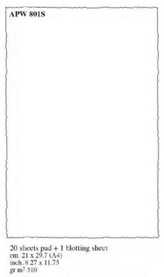 Opakowanie Papier artystyczny z podkładką APW 801S