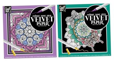 Opakowanie Papier do kolorowania aksamitny 18x18cm 5 arkuszy