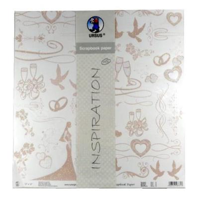 Papier do scrapbookingu ślub 5 arkuszy. Wydawca: Galeria Hobby. SmakLiter.pl Opakowanie Papier do scrapbookingu ślub 5 arkuszy