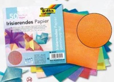 Opakowanie Papier opalizujący tłoczenie tkaninowe 14x14cm 50s