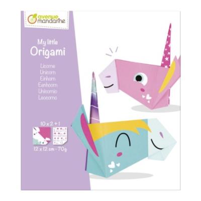 Opakowanie Papier Origami 12x12 cm Jednorożec 20 arkuszy