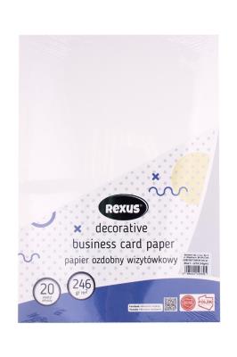 Opakowanie Papier wizytówkowy A4/20K biały Juta